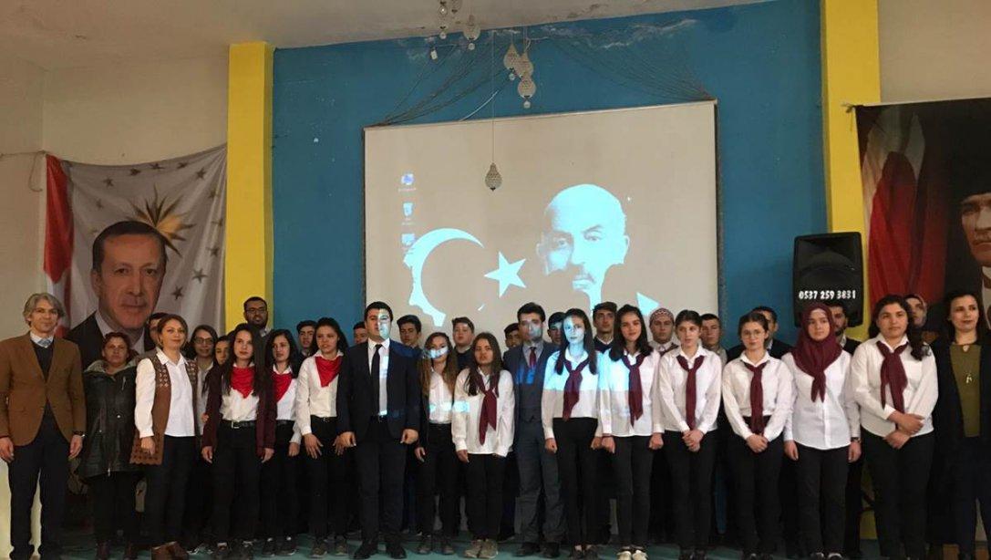 12 Mart İstiklal Marşının Kabulü ve Mehmet Akif Ersoyu Anma Günü Programı Gerçekleştirildi